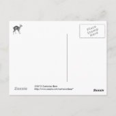 Haeckel Four Horned Deer Postkarte (Rückseite)