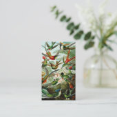 Haeckel Hummingbirds Visitenkarte (Stehend Vorderseite)