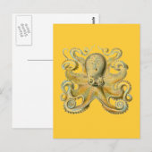 Haeckel Krake Postkarte (Vorne/Hinten)