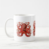 Haeckel Kraken-Rot Kaffeetasse (Links)