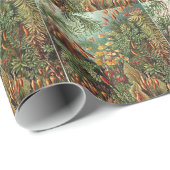 Haeckel Moss-, Grass- und Pilzgemälde Geschenkpapier (Rolleneckpunkt)