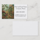 Haeckel Moss-, Grass- und Pilzgemälde Visitenkarte (Vorne/Hinten)