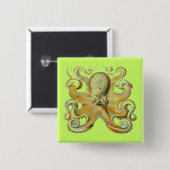 Haeckel Octopus Button (Vorne & Hinten)
