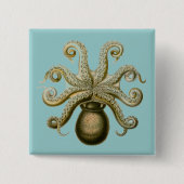 Haeckel Octopus Button (Vorderseite)