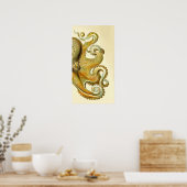 Haeckel Octopus Diptych I Poster (Küche)