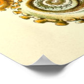 Haeckel Octopus Diptych II Poster (Ecke)