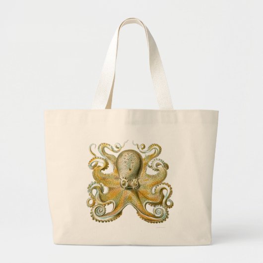Haeckel Octopus Jumbo Stoffbeutel (Vorne)