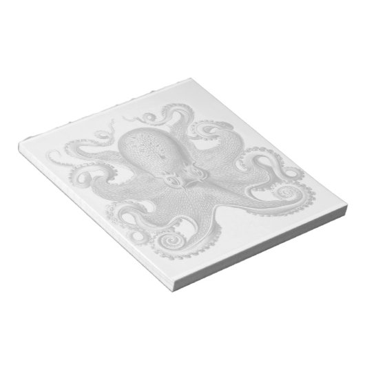 Haeckel Octopus Notepad Notizblock (angewinkelt)