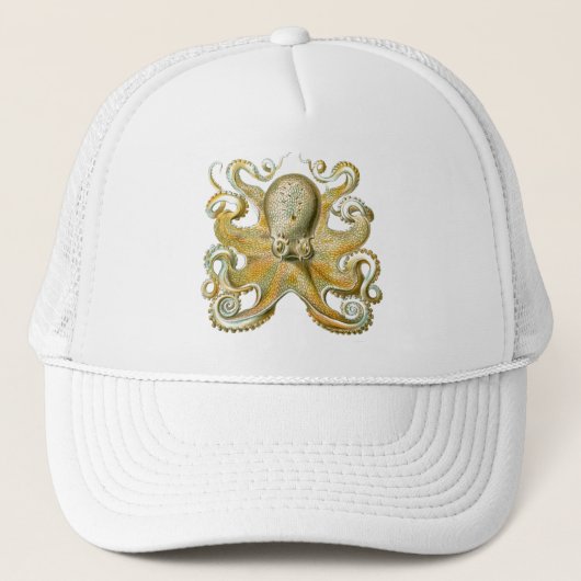 Haeckel-Oktopus Truckerkappe (Vorderseite)