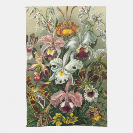 Haeckel-Orchideen Handtuch (Vertikal)