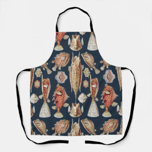 Haeckel Ostraciontes Tropische Fische Natur Kunst Schürze