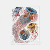 Haeckel Quallen-Fleece-Decke Fleecedecke (Vorderseite)
