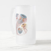 Haeckel Quallen Mattglas Bierglas (Vorderseite Links)