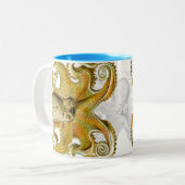 Haeckel riesige Kraken-Tasse Zweifarbige Tasse (Vorderseite Links)
