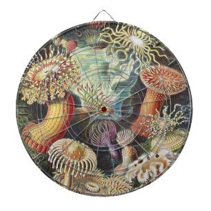 Haeckel Seeanemonen Nautische Meer Lebens Kunst Co Dartscheibe
