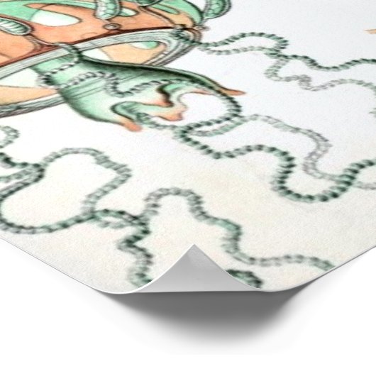 Haeckel Trachomedusae Poster (Ecke)