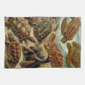 Haeckel Turtles Handtuch (Horizontal)