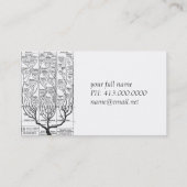 Haeckels Baum der Leben-Visitenkarte Visitenkarte (Rückseite)