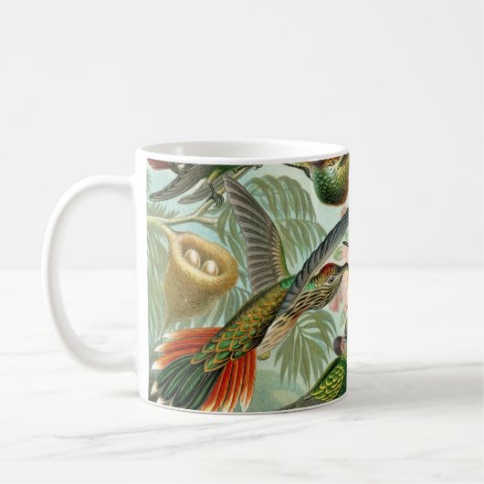 Haeckel's Hummingbirds Kaffee Tasse (Links)