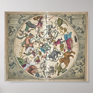 Haemisphaerium Stellatum Boreale Antiquum Poster