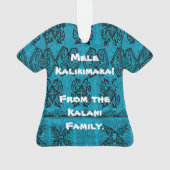 Haena Beach Hawaiian Primitive Tapa Aloha Shirt Ornament (Rückseite)