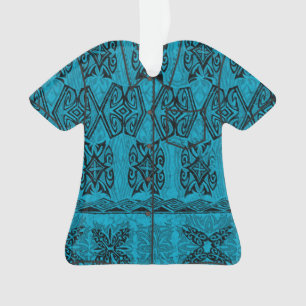 Haena Beach Hawaiianisches primitives Tapa Aloha-S Ornament