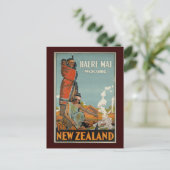 Haere Mai Willkommen in Neuseeland Postkarte (Stehend Vorderseite)