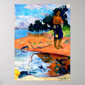 Haere Pape (1892) von Paul Gauguin Poster (Vorne)