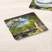 Haew Suwat Wasserfall Rechteckiger Pappuntersetzer (angewinkelt)