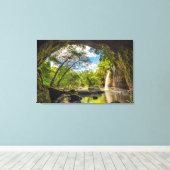 Haew Suwat Waterfall Leinwanddruck (Insitu (Holzboden))
