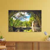 Haew Suwat Waterfall Leinwanddruck (Insitu (Wohnzimmer))