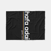 Hafa Adai Guam Usa Graphic Design Weihnachtsgesche Fleecedecke (Vorderseite (Horizontal))