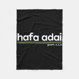 Hafa Adai Guam Usa Graphic Design Weihnachtsgesche Fleecedecke
