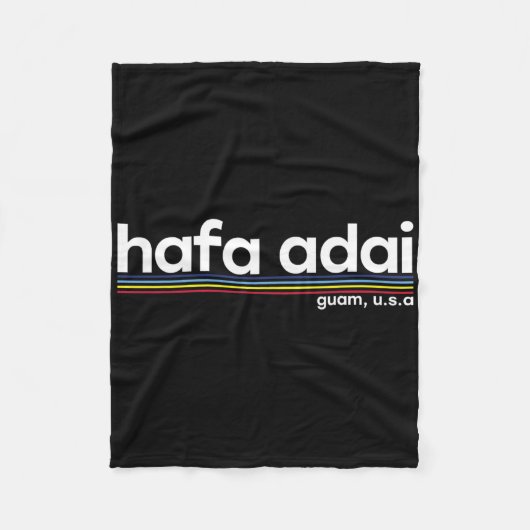 Hafa Adai Guam Usa Graphic Design Weihnachtsgesche Fleecedecke (Vorderseite)