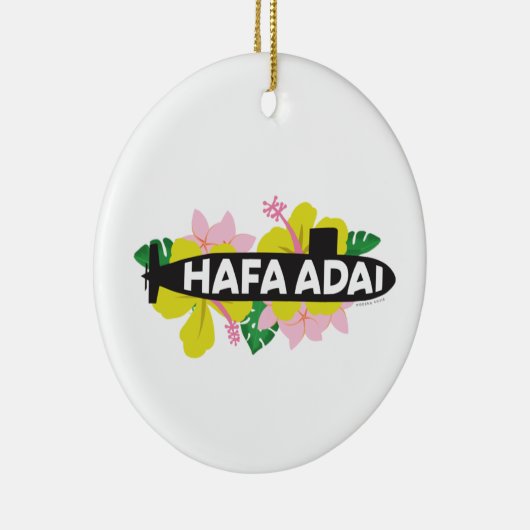 Hafa Adai - U-Boot-Ornament Guam Keramik Ornament (Rechts)