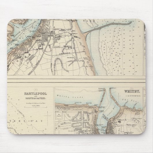Häfen an der Ostküste Englands Mousepad (Vorne)