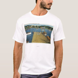 Hafen-Ansicht von der Ostseite des Yachtclubs T-Shirt