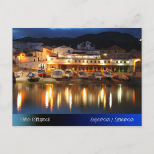 Hafen auf den Azoren Postkarte