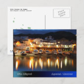 Hafen auf den Azoren Postkarte (Vorne/Hinten)