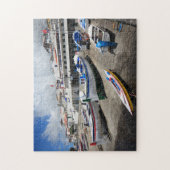 Hafen auf den Azoren Puzzle (Vertikal)