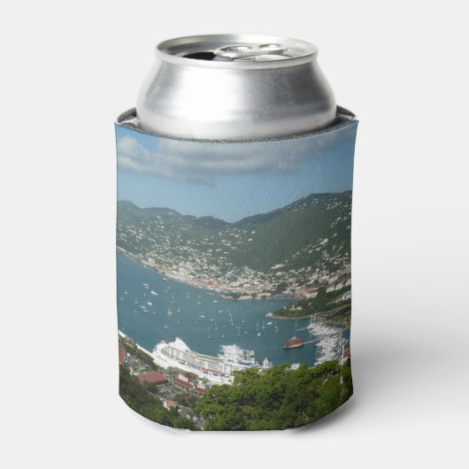 Hafen auf den St. Thomas-Inseln der US-Jungfrau Dosenkühler (Kanne Vorderseite)