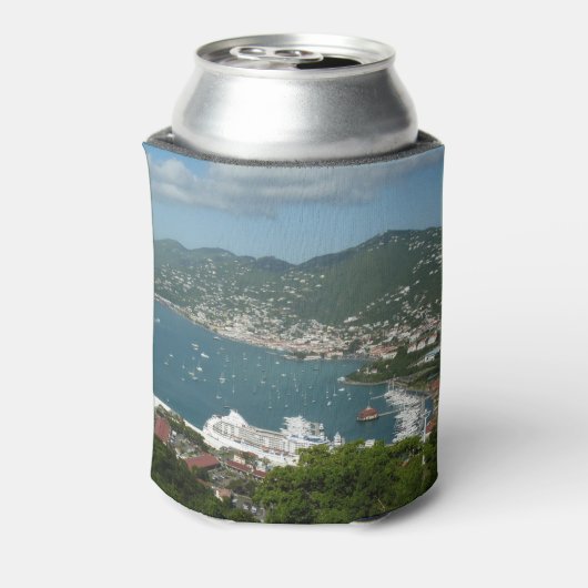 Hafen auf den St. Thomas-Inseln der US-Jungfrau Dosenkühler (Kanne Rückseite)