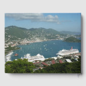 Hafen auf den St. Thomas-Inseln der US-Jungfrau Gästebuch (Rückseite)