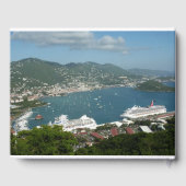 Hafen auf den St. Thomas-Inseln der US-Jungfrau Gästebuch (Rückseite)