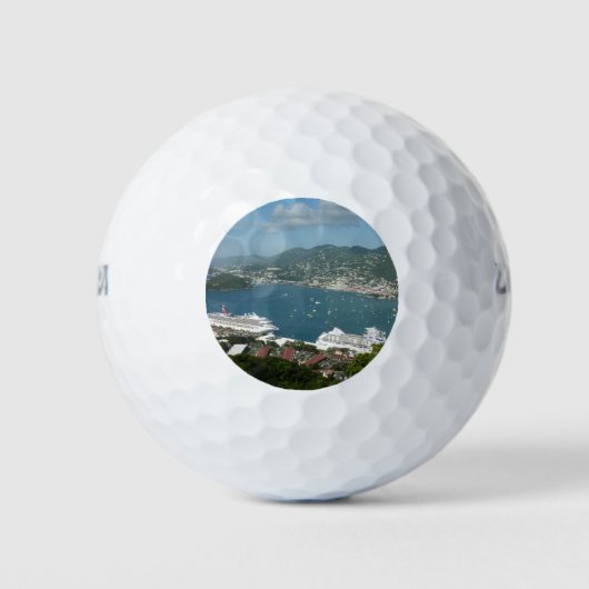 Hafen auf den St. Thomas-Inseln der US-Jungfrau Golfball (Vorderseite)