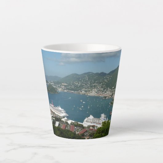 Hafen auf den St. Thomas-Inseln der US-Jungfrau Milchtasse (Vorderseite)