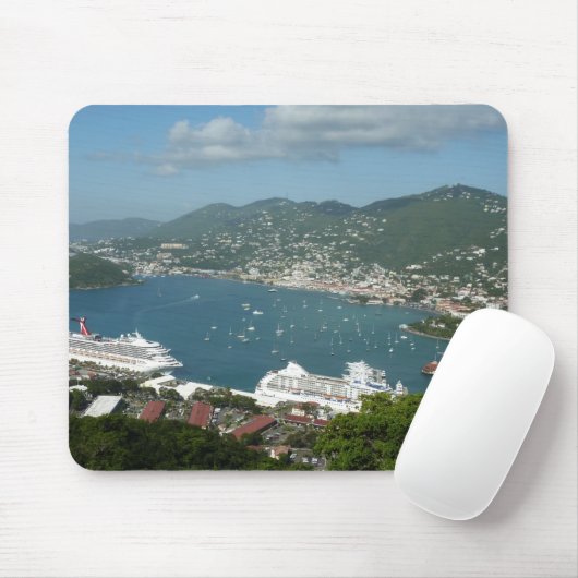 Hafen auf den St. Thomas-Inseln der US-Jungfrau Mousepad (Mit Mouse)