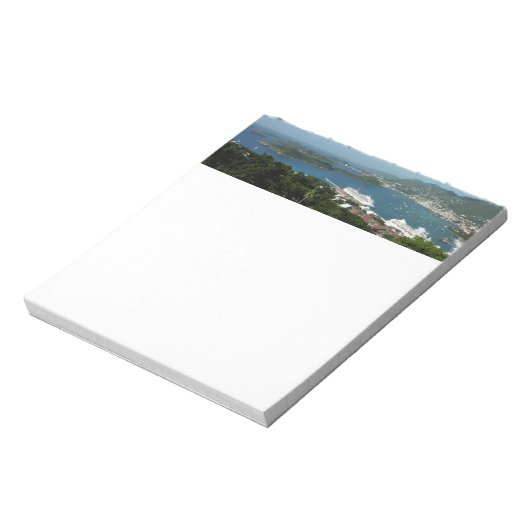 Hafen auf den St. Thomas-Inseln der US-Jungfrau Notizblock (Rotiert)