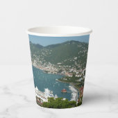 Hafen auf den St. Thomas-Inseln der US-Jungfrau Pappbecher (Rückseite)