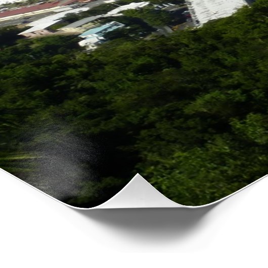 Hafen auf den St. Thomas-Inseln der US-Jungfrau Poster (Ecke)